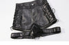 PU faux leather lace up zipper hot pants for famous influencers and famous kPop stars must have women shorts