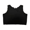 Niche design with holes distressed vest cami crop top breatheable streetwear for hot girls short jacket