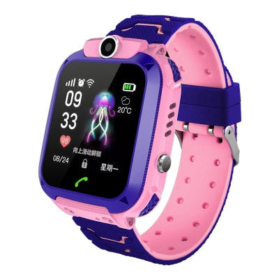 14mm Children's Smart Watch SOS Phone Watch Electronic Fence With Sim Card Photo Waterproof IP67 Kids Gift For IOS Android