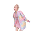 Rainbow candy tiedye color loose fit sweater knitwear cardigan jacket pullover