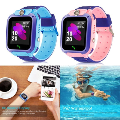 14mm Children's Smart Watch SOS Phone Watch Electronic Fence With Sim Card Photo Waterproof IP67 Kids Gift For IOS Android