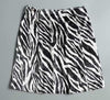 Korean slim fit high waisted skirt velvet bodycon dress zebra butterfly print