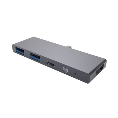 Für 2020 Ipad Pro 5in1 Dockingstation Multiport-Adapter Hub 100W Typ C zu HDMI über 4k / 60hz Video-Audio-Buchse Aktivieren Sie USB 3.0-Maus und -Tastatur