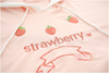 Japanese mori style cute strawberry embroidered ribbon hoodie jacket female sweater 48072