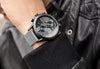 Men's Sports Watch with Chronograph CURREN 2019 Leather Strap Watches Fashion Quartz Wristwatch Business Calendar Clock Male