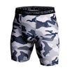 Skinny Shorts Men Casual Compression Elastic Waist Short Homme Sportswear Quick Dry Camouflage Printed Shorts