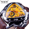 Jaragar Luxury Mechanical Automatic Men Watch Triangle 3 Dial Men Chic Fashion Sport Wristwatch