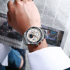 Luxus Herrenuhren CURREN Edelstahl Multifunktions Chronograph Quarz Armbanduhr Relogio Masculino