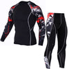 Red SPORTS Men SportsWear Stretching Wildling Series Protection Quick Breathable Dry Compression Rash Guard