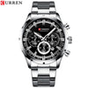 CURREN Chronograph Sportuhren für Herren Luxusmarke Luxus-Armbanduhr Herrenuhr Chic Armbanduhr