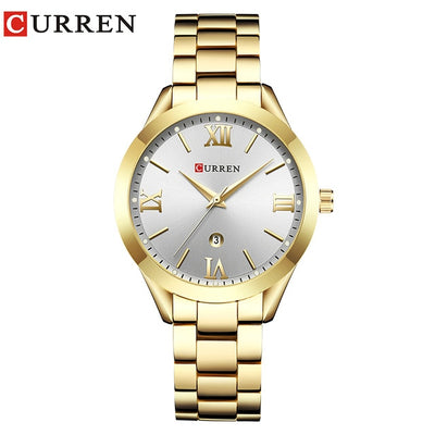 CURREN Golden Watch Damen WristWatch Damen Armbanduhren