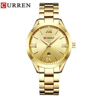 CURREN Golden Watch Ladies WristWatch Women's Bracelet Watches