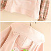 Kawaii Kleidung Pullover Hoodie Harajuku Korea Japan Rabbit Bunny Sweatshirt Ohren