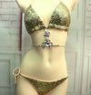 Deluxe Swimwear Bikini Monokini with Rhinestone Sequin Diamond Woman RHIN04