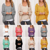 Women Long Sleeve Pullover Baggy Outfit Shirt Ladies Boyfriend Loose Casual Tops Knitwear Jumper Plus Size